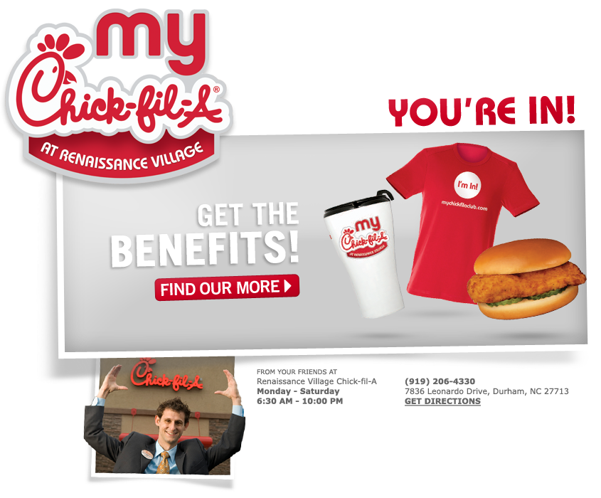 My Chick-fil-A - Find Out More »